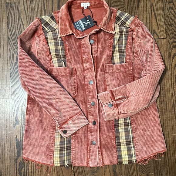 POL Tops - New With Tags! Pol corduroy shacket. Size medium